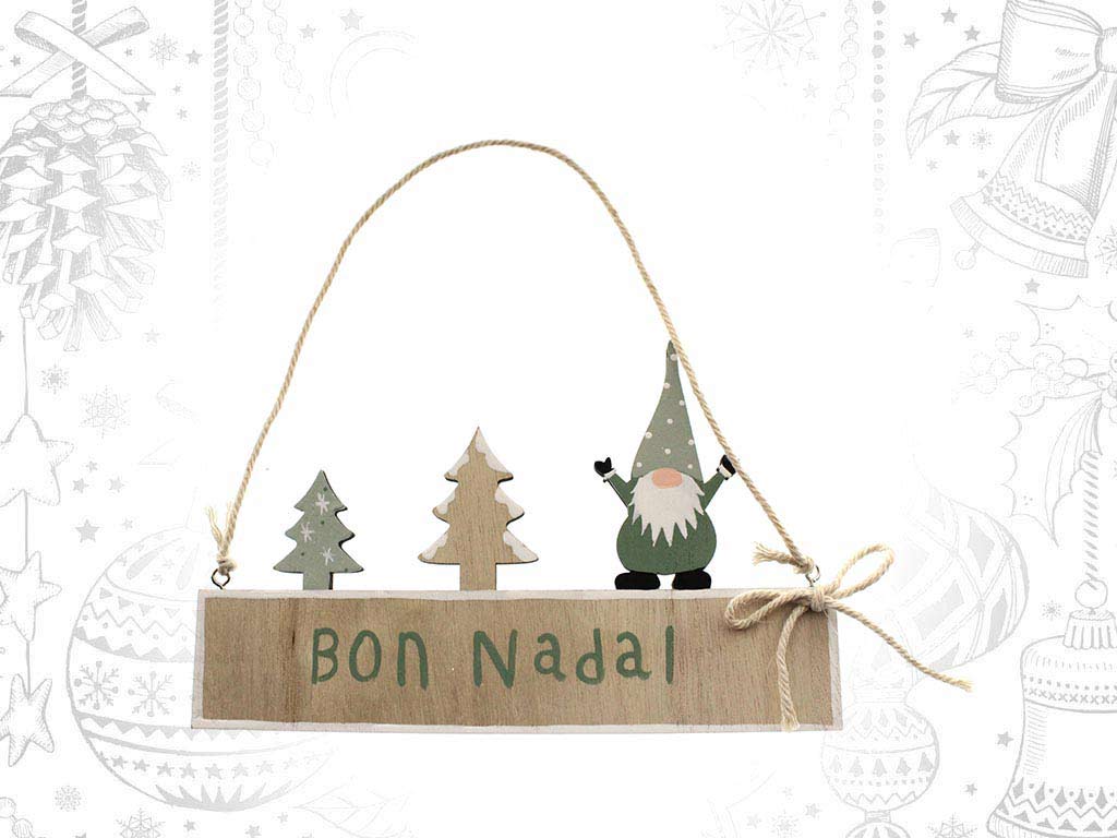 COLGANTE BON NADAL SANTA VERDE cod. 9317848