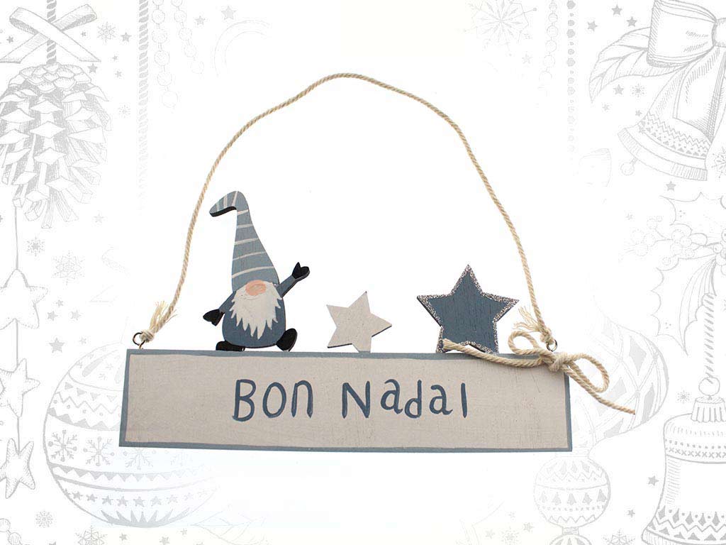 COLGANTE BON NADAL SANTA AZUL cod. 9317850