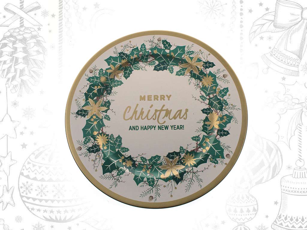 MERRY CHRISTMAS GREEN CHARGER PLATE cod. 9319345