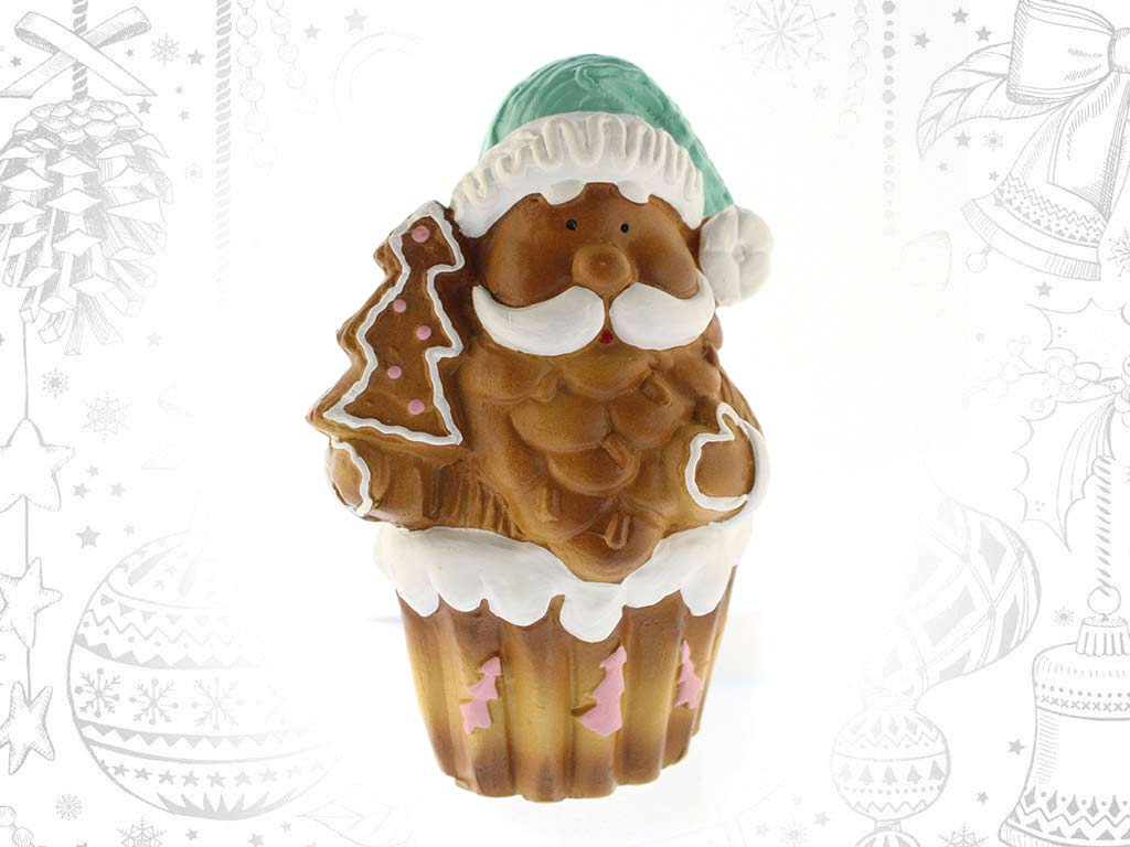 MUFFIN COOKIES CERAMICA PAPA NOEL cod. 9319369