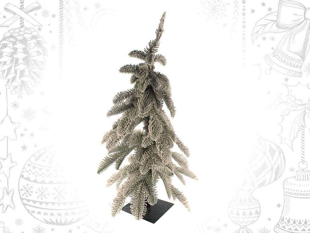 ARBOL PINO SOBREMESA NEVADO PIE METAL cod. 9319390