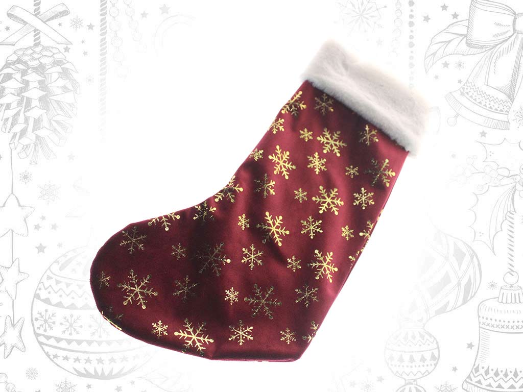 RED SNOWFLAKES STOCKING cod. 9319469