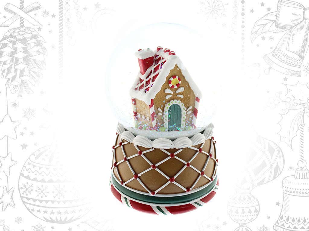 BOLA NIEVE DECORADA CASA cod. 9319606