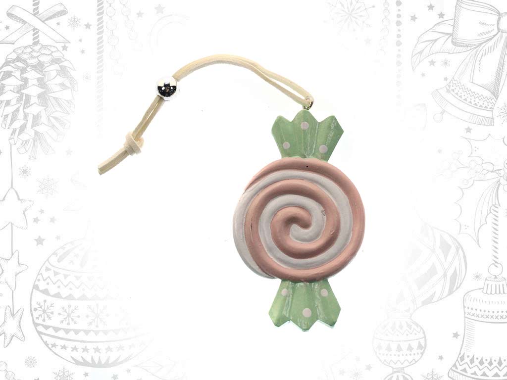 PINK CANDY CANE ORNAMENT cod. 9319746