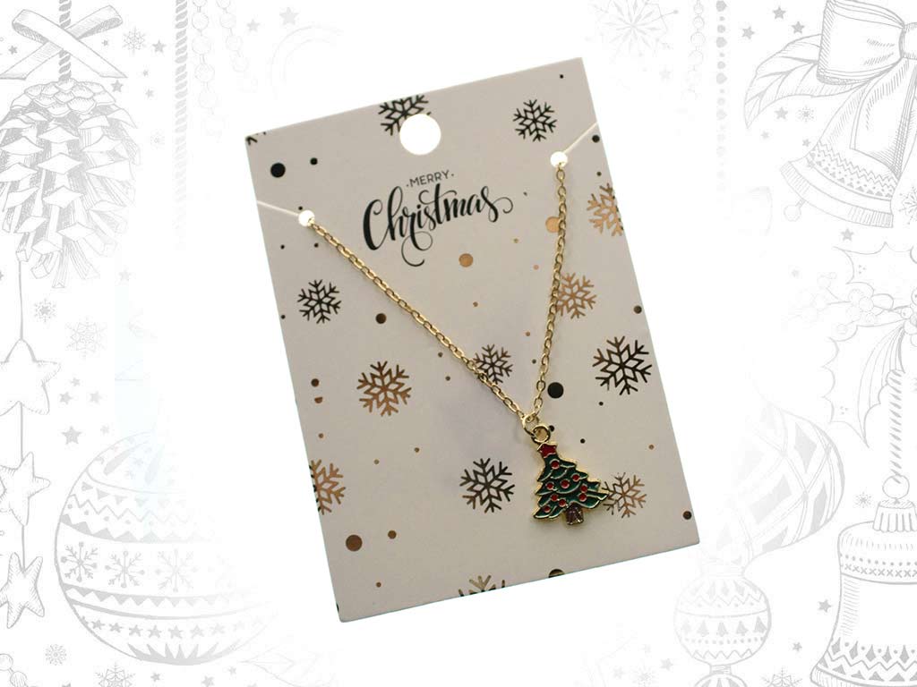 GREEN TREE CHRISTMAS NECKLACE cod. 9319951