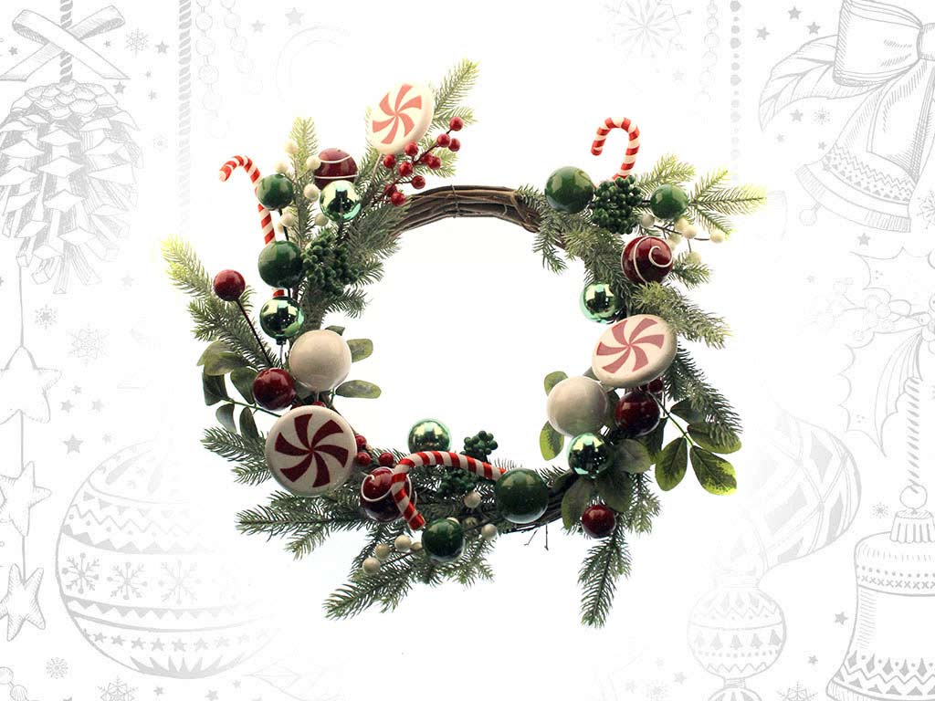 CANDY LEAVES WREATH cod. 9320662