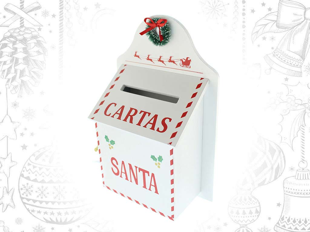 CASSETTA LETTERE BIANCA CARTAS SANTA cod. 9321126