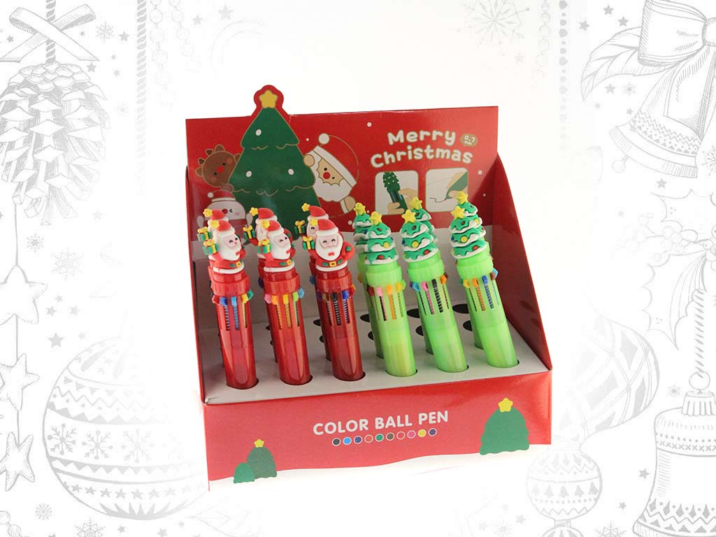 BOLIGRAFO XMAS MULTICOLOR SURT-2 cod. 9321338