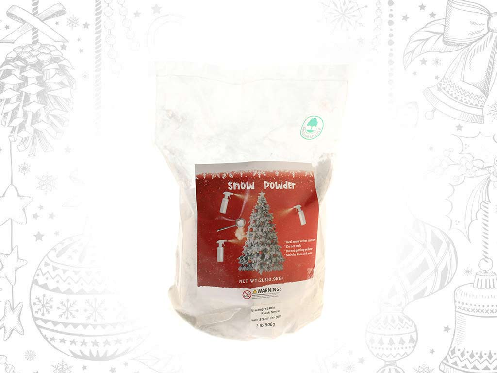 NIEVE DECORATIVA COPOS 900GR. cod. 9321375