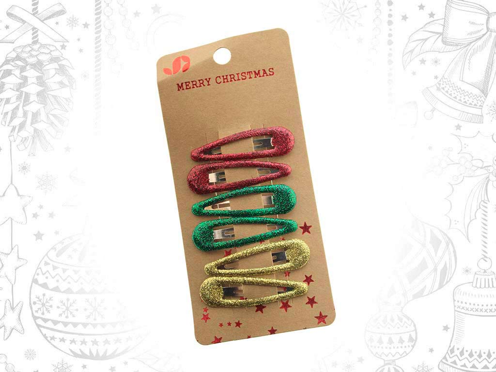 CLIPS PELO XMAS 6 PCS. cod. 9321405