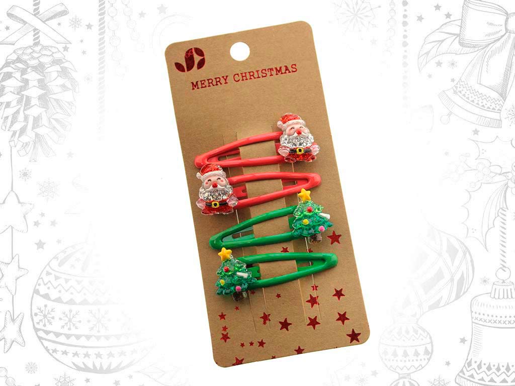 CLIPS PELO XMAS 4 PCS. cod. 9321407