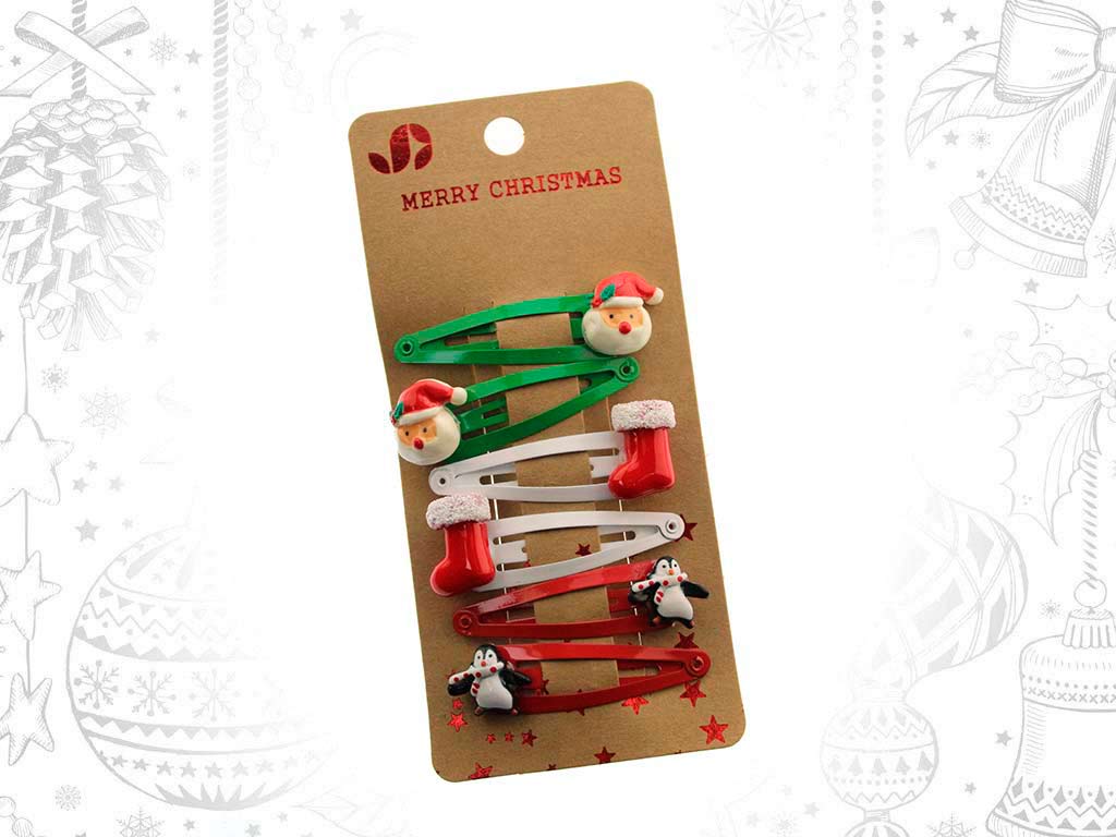 CLIPS PELO XMAS 6 PCS. cod. 9321408