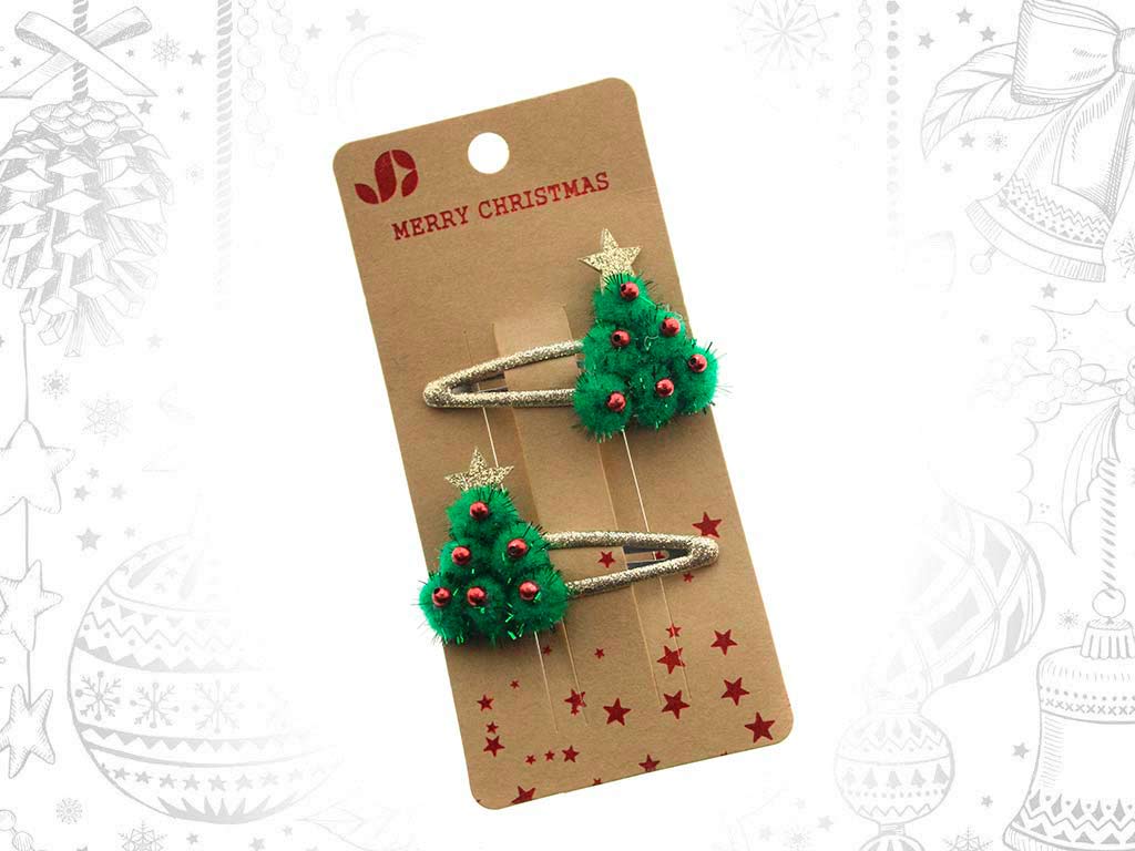 CLIPS PELO XMAS 2 PCS. cod. 9321414