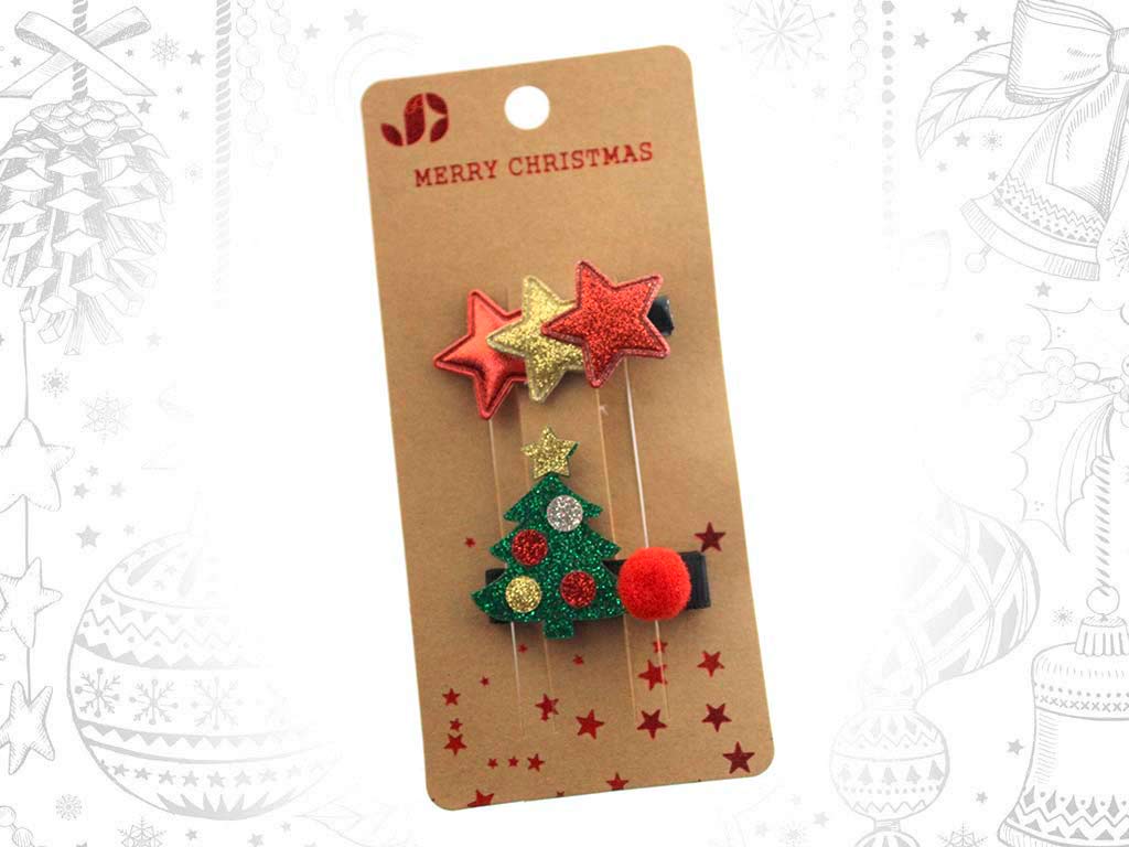 CLIPS PELO XMAS 2 PCS. cod. 9321415