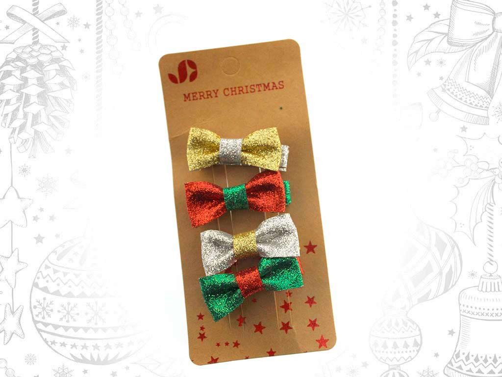 CLIPS PELO XMAS 4 PCS. cod. 9321422