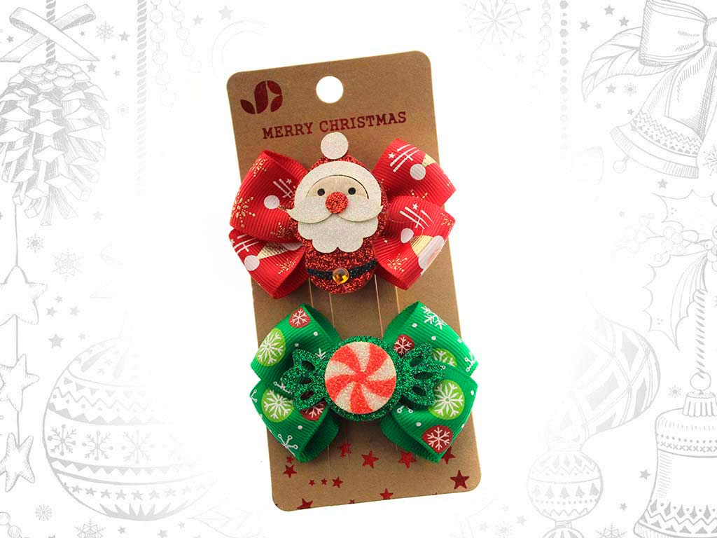 CLIPS PELO XMAS 2 PCS. cod. 9321431