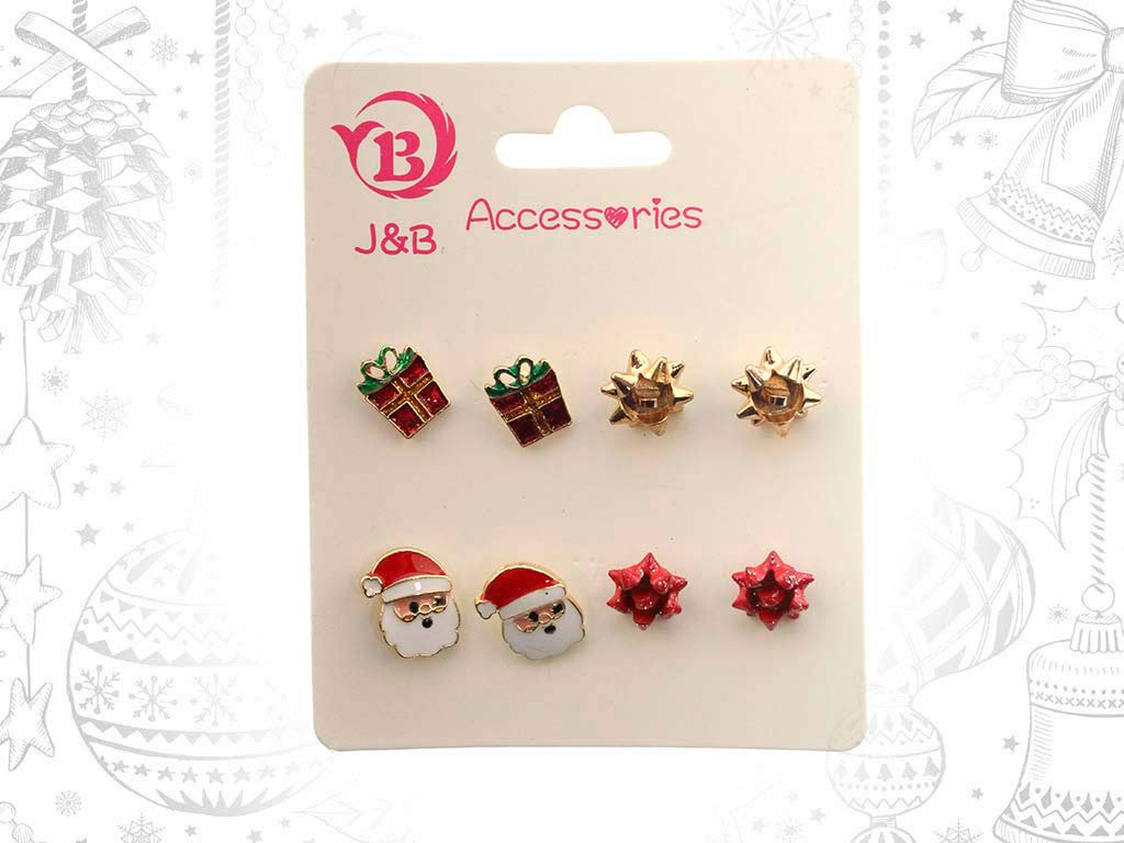 PENDIENTES XMAS 4 PARES cod. 9321452