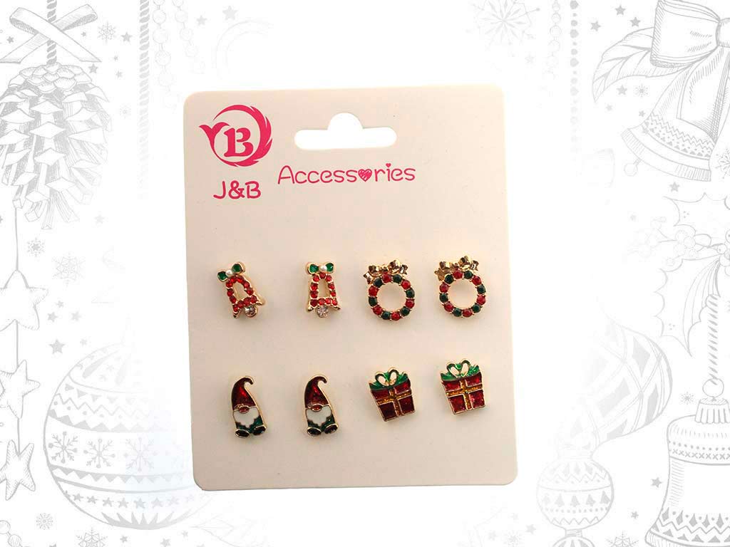 PENDIENTES XMAS 4 PARES cod. 9321453