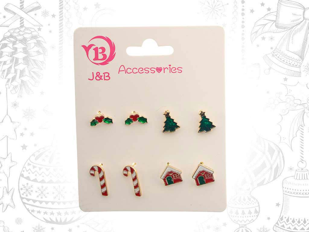 PENDIENTES XMAS 4 PARES cod. 9321454