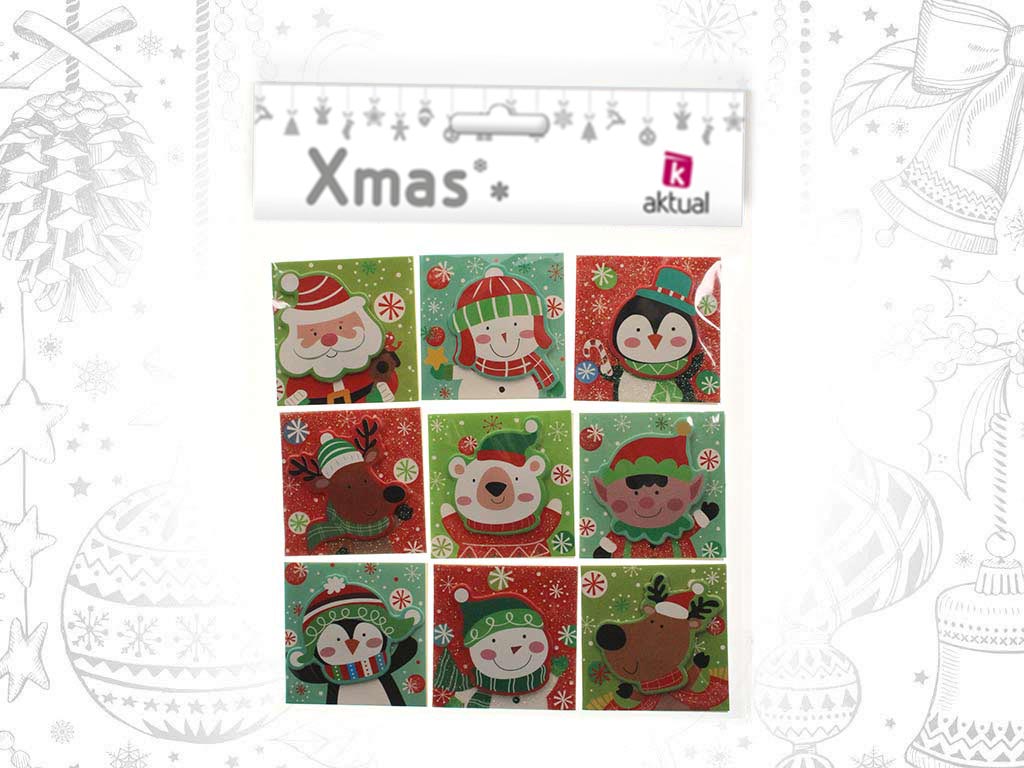 PACK 9 STICKERS XMAS cod. 9321722