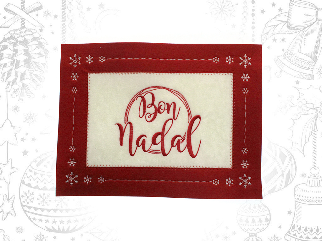 SALVAMANTEL RECTANGULAR ROJO BON NADAL cod. 9321733