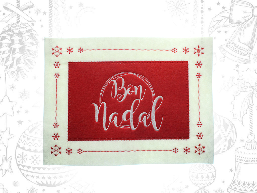 SALVAMANTEL RECTANGULAR BLANCO BON NADAL cod. 9321749