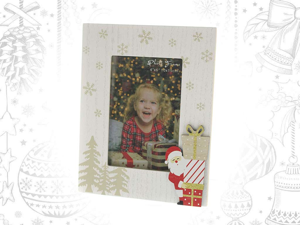 PORTAFOTO 10X15 MDF SANTA REGALOS cod. 9321839