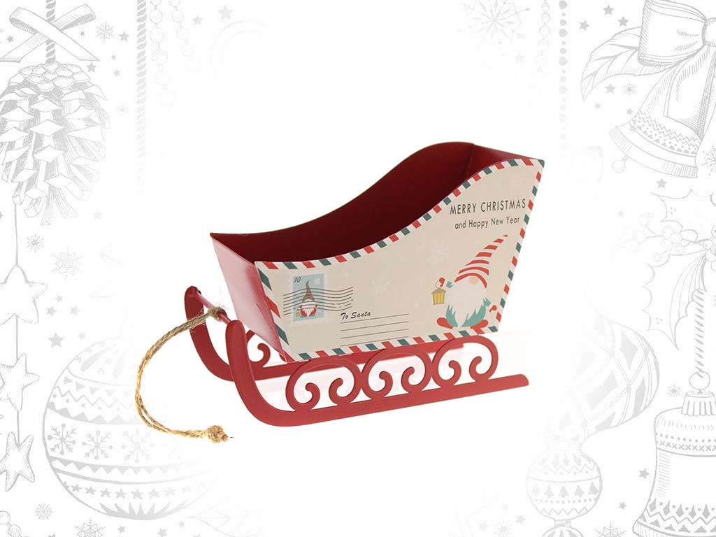 COLGANTE TRINEO ROJO LETTERS TO SANTA cod. 9321883