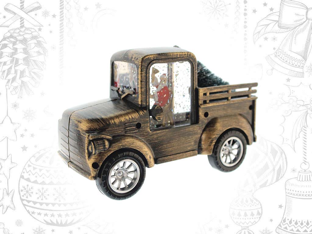 CAMIONETA XMAS LED SANTA NEGRA cod. 9321952