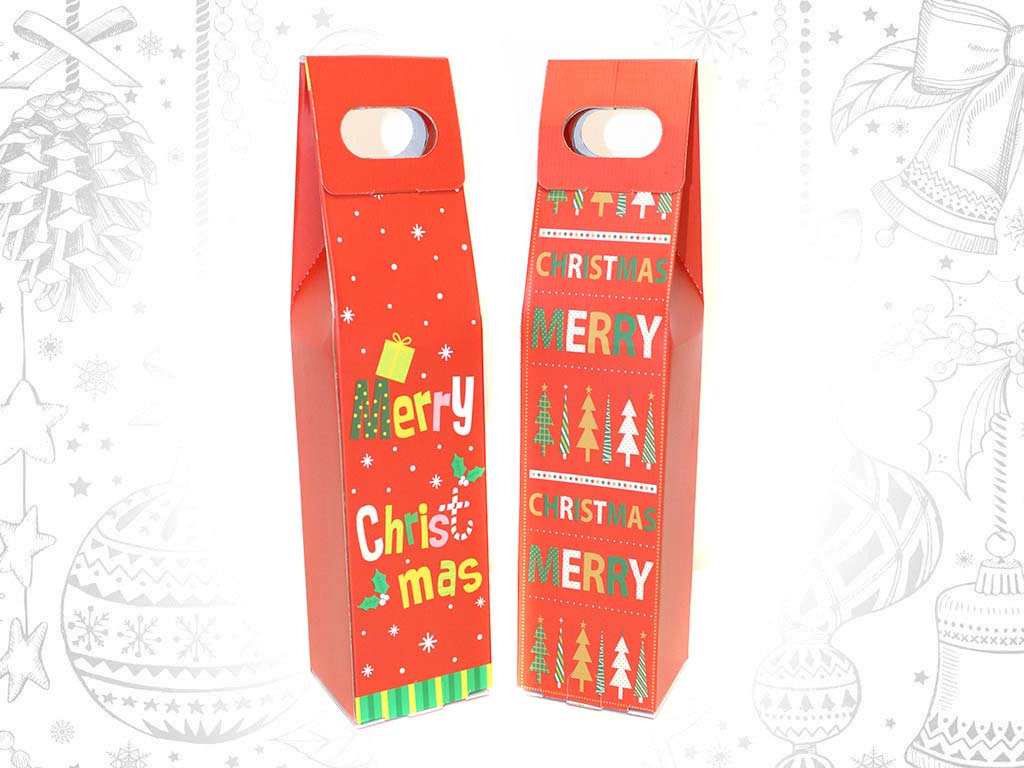 BOLSA BOTELLA MERRY CHRISTMAS cod. 9322051