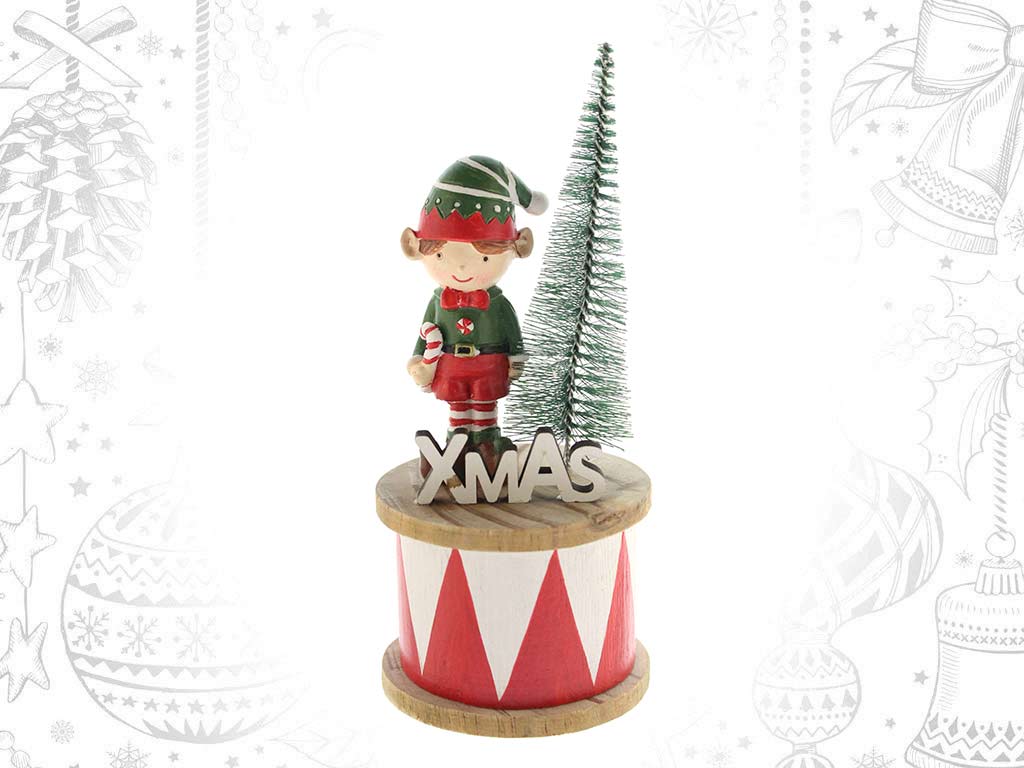 STAND TAMBOR DUENDE ARBOL Y XMAS cod. 9322070