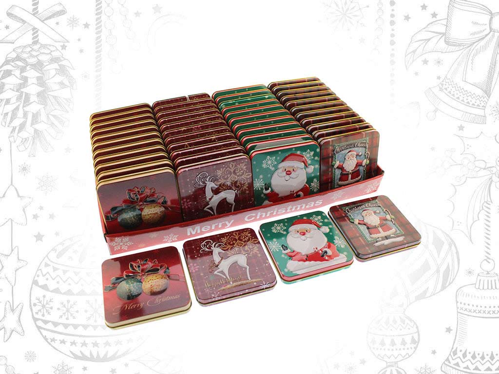 CAJA CUAD. METALICA SURTIDA XMAS cod. 9322246